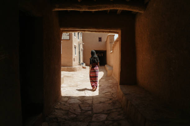 istock A woman walking in a medina 1313347086