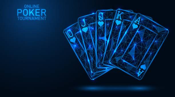 ロイヤルフラッシュ。ポーカーでのトランプの組み合わせ。 - poker cards royal flush leisure games点のイラスト素材／クリ��ップアート素材／マンガ素材／アイコン素材