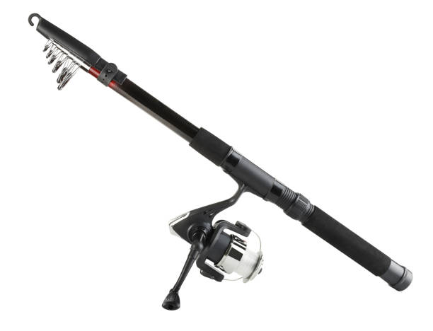 Fishing rod (Clipping Path) on the white background Fishing rod (Clipping Path) isolated on the white background fishing rod stock pictures, royalty-free photos & images
