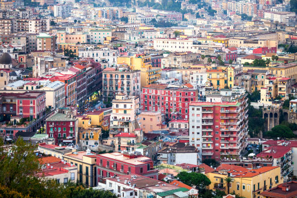 istock Sunset in city - Naples, Italy 1313364843