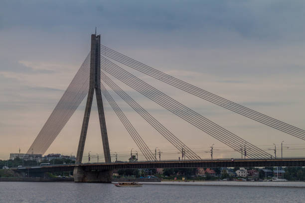 istock Vansu bridge in Riga, Latv 1313373066