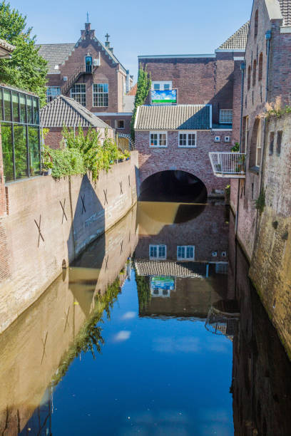 istock Old houses and a canal in Den Bosch, Netherlan 1313373456