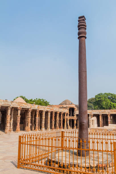 istock Iron pillar of Delhi in the Qutub complex, Ind 1313373675