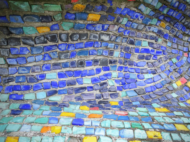 istock blue and orange mosaic background 1313380100