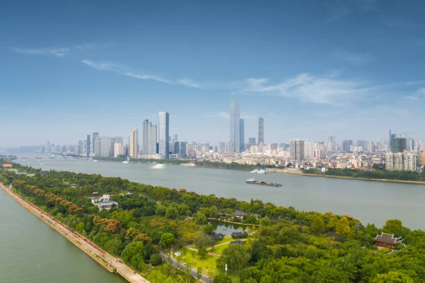 istock changsha cityscape and green island 1313387011