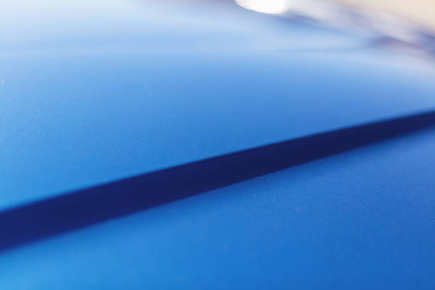 istock Blue Automobile Hood Metallic Surface Background Photo Series 1313389658