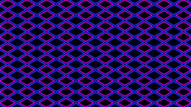 istock 3D illustration graphic of abstract pink and blue color square shape seamless loop motion graphic. 1313401888