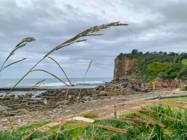Storm approaching The Skillion headland at Terrigal, NSW