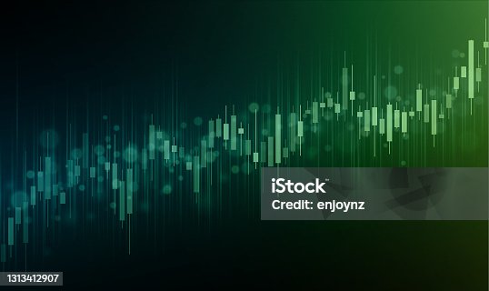 istock Stock market increasing background illustration 1313412907