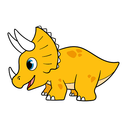 Ilustración de Ilustración De Vectores De Dinosaurio Triceratops De Dibujos  Animados y más Vectores Libres de Derechos de Dinosaurio - iStock
