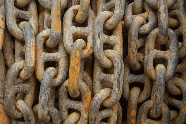 Free picture: Close-up texture of a rusty old chains