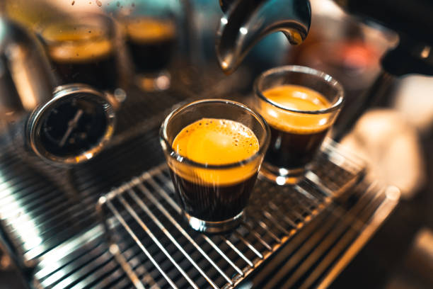 istock Espresso in a mug from a home maker 1313420628