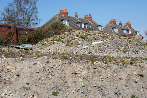 istock City housing against a clear sky with cleared land ready for development in the foregound 1313421753
