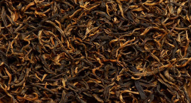 istock Close-up of dried tea leaves as a background. 1313430190