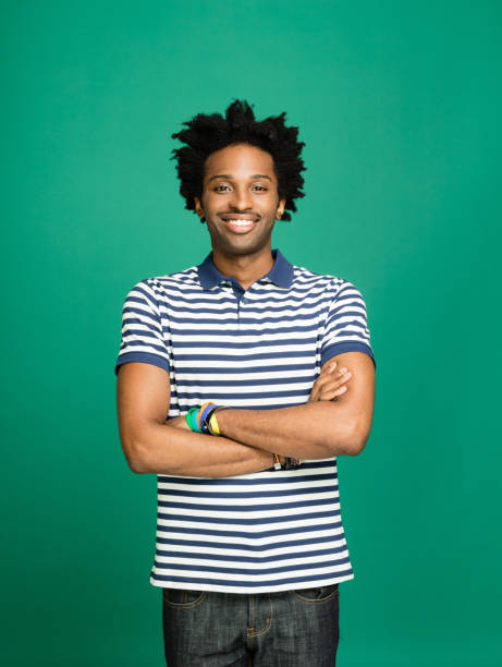 istock Portrait of friendly afro american man 1313436583
