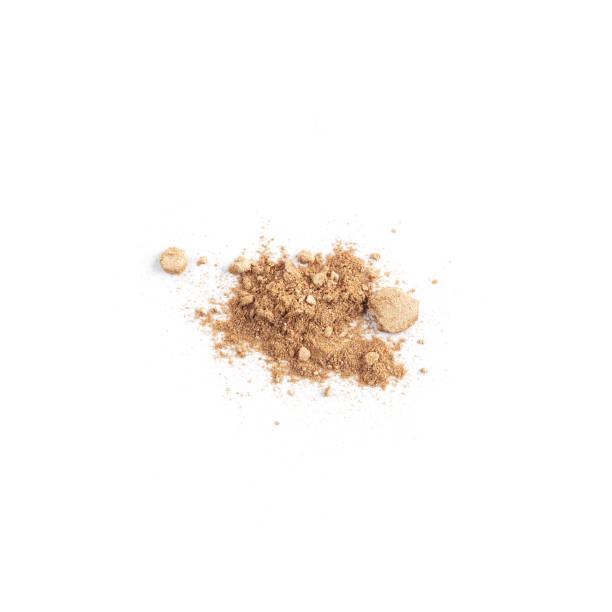 istock Isolated light and dark brown face or eye shadow on white background 1313439165