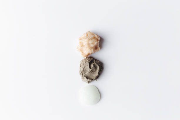 istock Textures from cosmetics. Different body scrubs. Smears on the table 1313439197