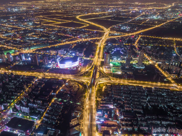istock Aerial view of shanghai skyline 1313441320