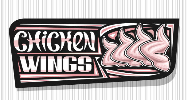 vektor-banner für chicken wings - 5545 stock-grafiken, -clipart, -cartoons und -symbole