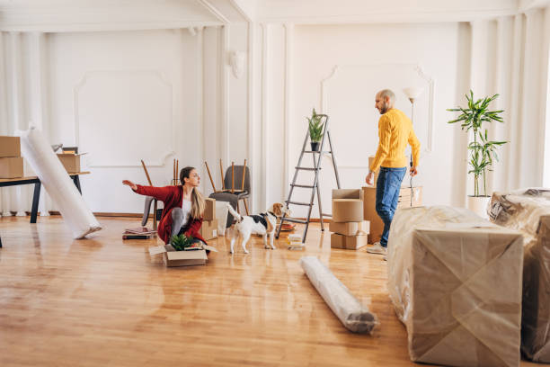 istock Couple in new home 1313442979