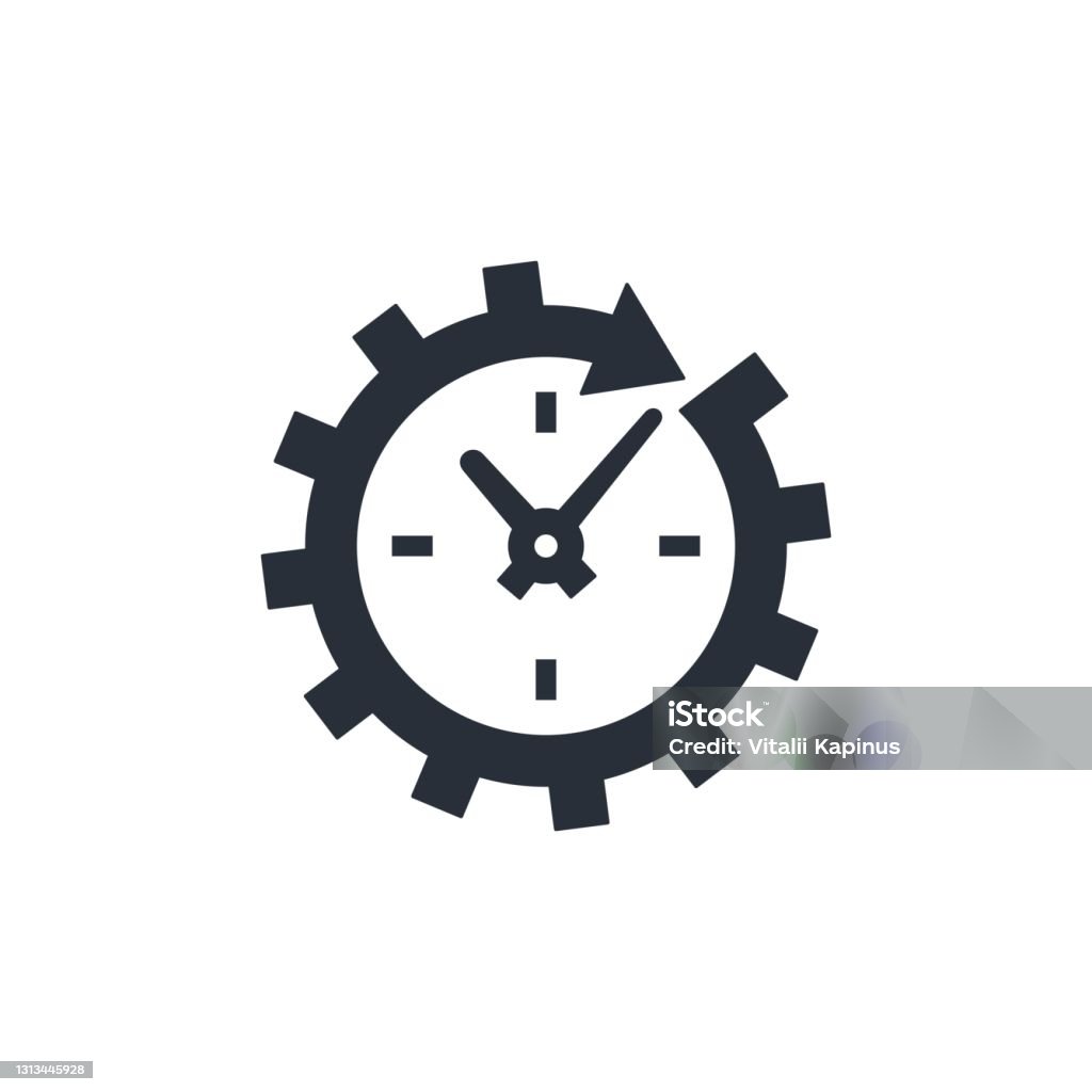 Time Process Vector Time And Process Vector Illustration Isolated On White Background Stock ...