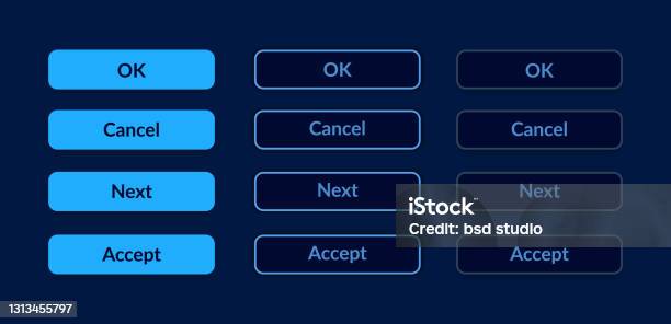 Option Box Ui Option Buttons Ui Elements Kit Stock Illustration - Download Image Now ...
