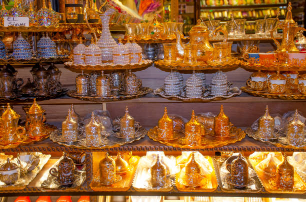 istock national dishes Turkey glasses for tea 1313459952