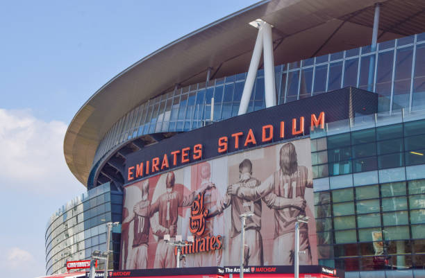emirates stadyumu, arsenal futbol kulübü, londra - arsenal stok fotoğraflar ve resimler