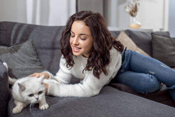 istock Cute young woman spending weekend at home and feeling peaceful 1313461083