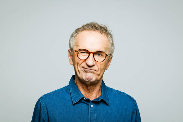 istock Headshot of disappointed senior man 1313461343