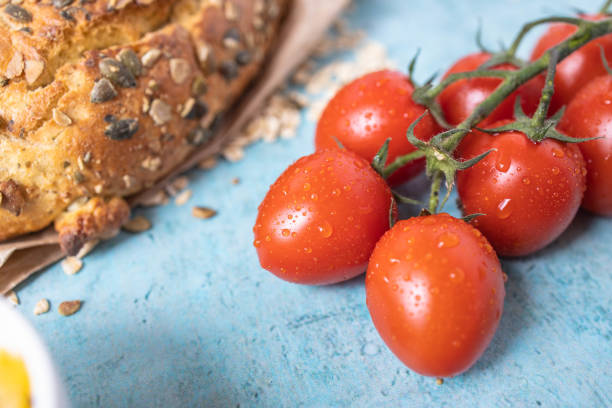 istock Sourdough bread,butter and tomato 1313461760