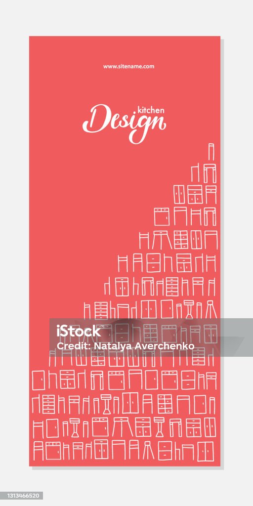 Kitchen Package Lettering Kitchen Design Lettering Illustraion Stock Illustration - Download ...