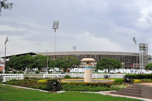 Accra, Ghana: Accra Sports Stadium aka Ohene Djan Stadium, built in 1952 - owned by the National Sports council and is the home of Hearts of Oak, Great Olympics and Legon Cities football clubs