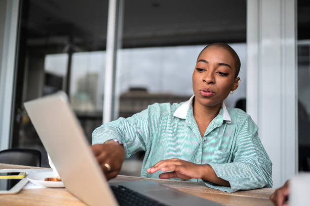istock Young woman working at home 1313467342
