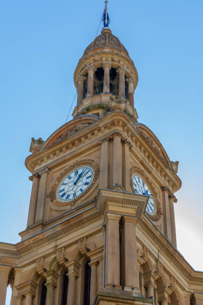 istock Sydney town hall on a nice sunny clear blue skies 1313467369