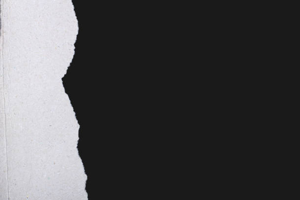 istock Piece of torn black paper, space for copy 1313469217