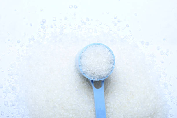 istock Spoon of fine granulated sugar 1313471140