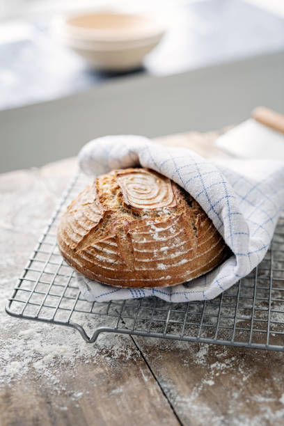 istock Feshly Baked Loaf of Sourdough Bread. 1313473130