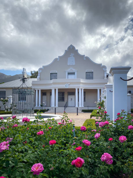 An old Dutch house and garden nearby Stellenbosch,South Africa