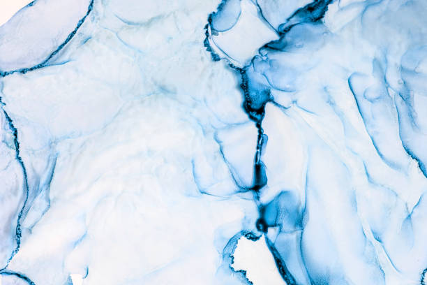 istock Abstract color background, hand drawn alcohol painting, liquid ink technique 1313481103