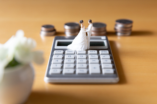Imagen de dinero de la boda y la vida matrimonial y el plan photo