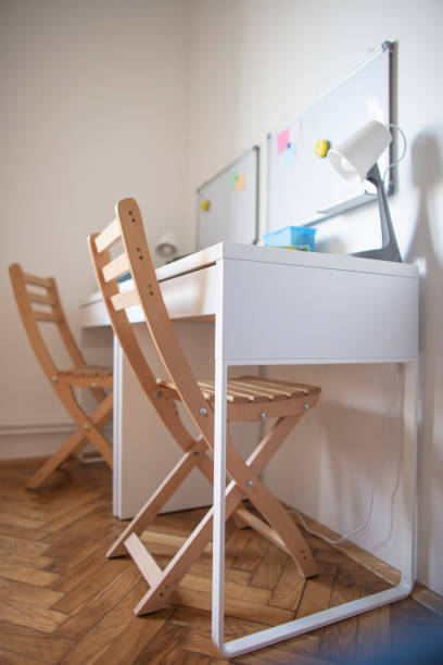 istock Working desk at the kids room 1313484693