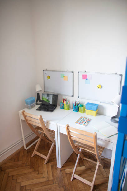 istock Working desk at the kids room 1313484694