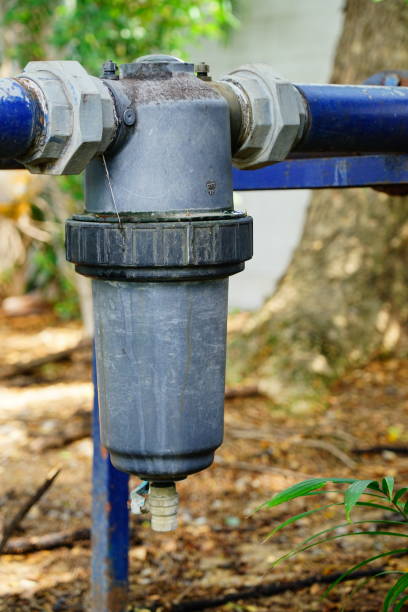 istock water filter with pipe connections in farm 1313484917