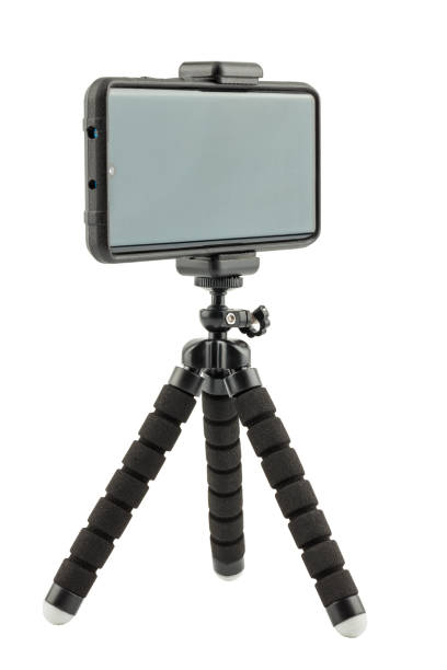 istock black cellphone in rugged rubber protective cover on small flexible tripod isolated on white 1313498133