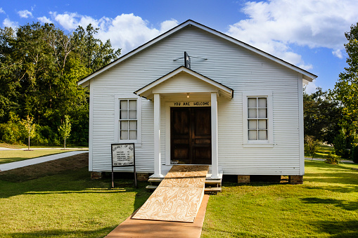 Elvis Presley's childhood church in Tupelo Mississippi, USA