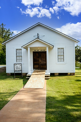 Elvis Presley's childhood church in Tupelo Mississippi, USA