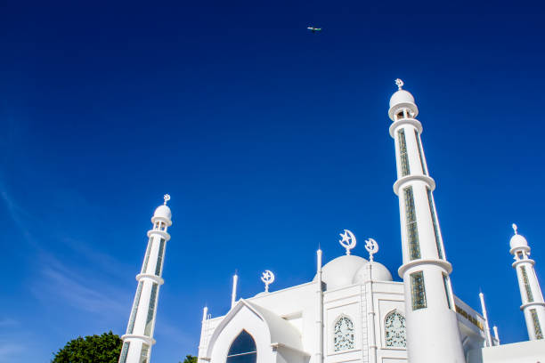 Al-Hakim mosque landscape, at Samudra, Padang City, West Sumatra Province, Indonesia.