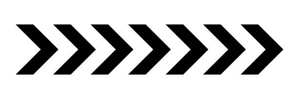 Arrow icon. Set black arrows symbols. Arrow icon. Set black arrows symbols. Blend effect. Vector isolated on white background repetition illustrations stock illustrations