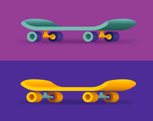 Vector illustration of Skateboard
